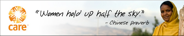 CARE - Women hold up half the sky. -- Chinese proverb